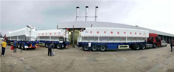 泉州市13米半掛散裝飼料車(chē)價(jià)格行情及銷售解析